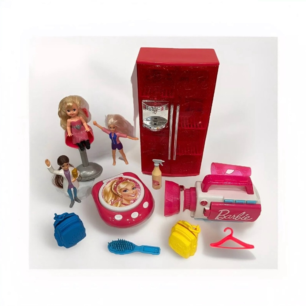 1994 Mattel 4.5 Inch Blonde Hair Barbie Dolls Toy Lot